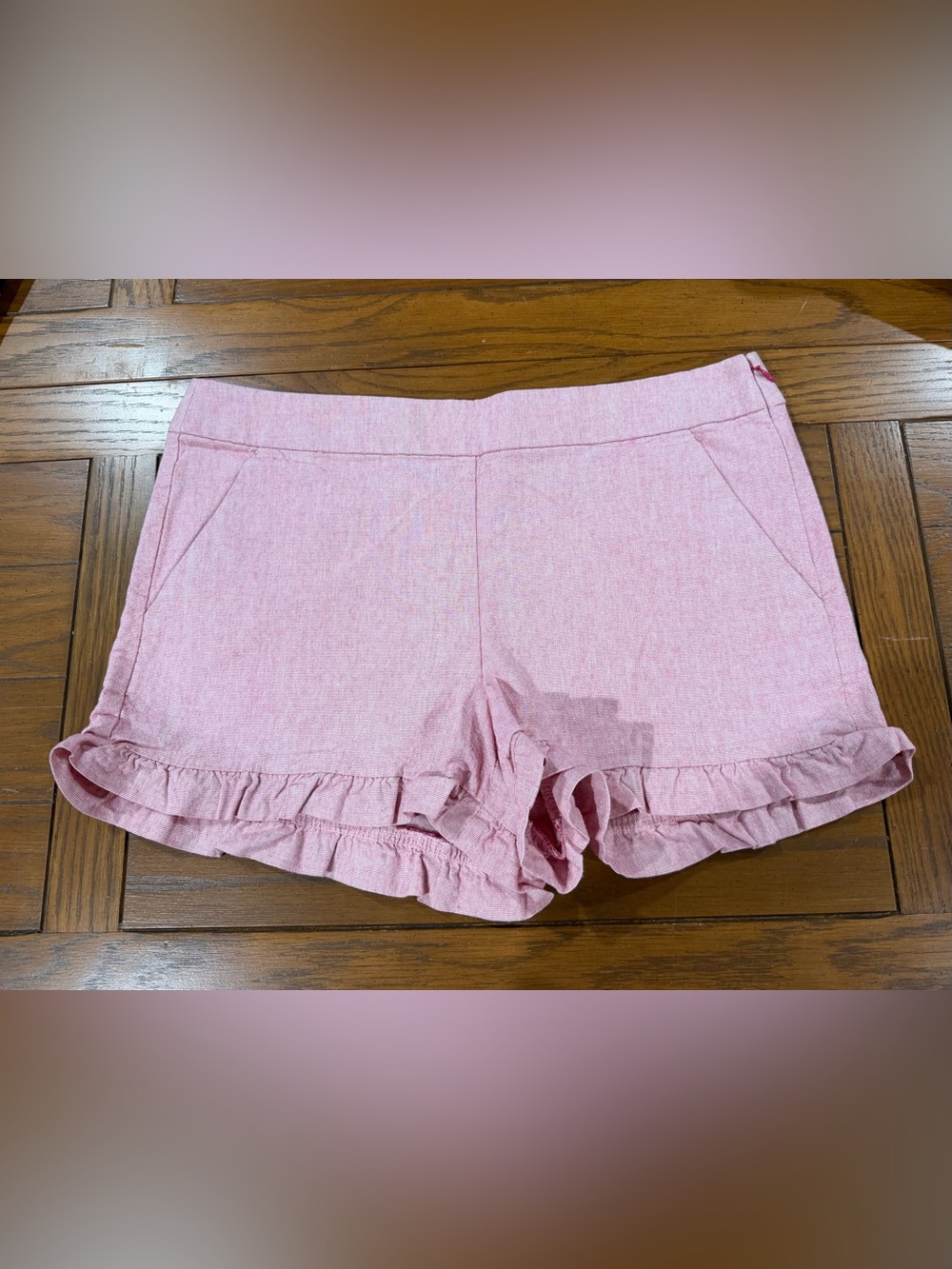 Loft Pink Ruffle Shorts